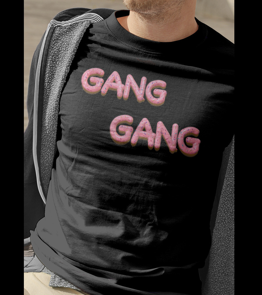 Gang Gang Pink Donut Font With Sprinkles T-Shirt