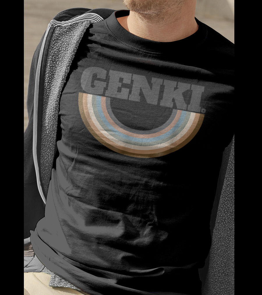 Genki Retro Styled Upside Down Rainbow T-Shirt