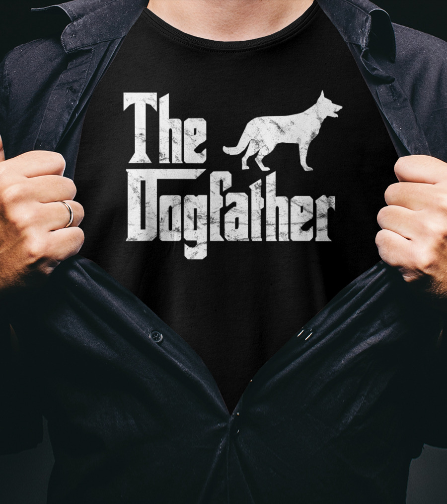 German Shepherd The Dogfather Funny Dog Owner T-Shirt
