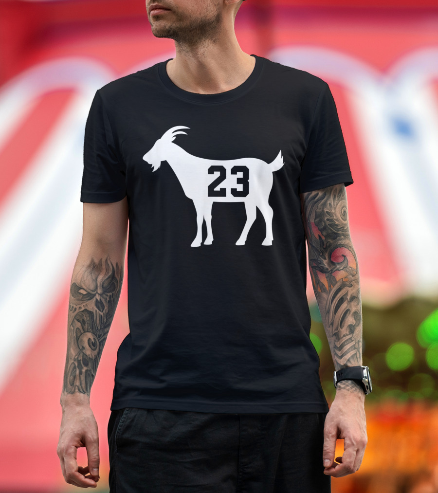 Goat 23 MJ Greatest Of All Time Basketball Legend Iconic Number T-Shirt
