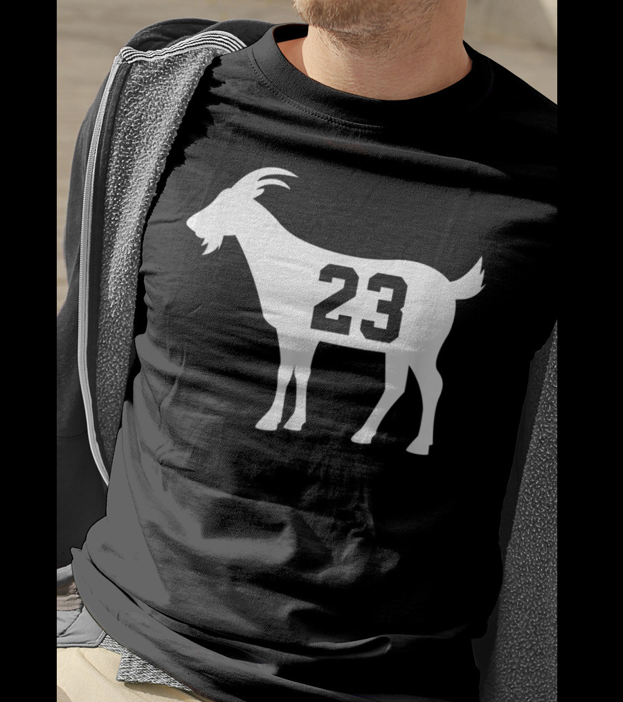Goat 23 MJ Greatest Of All Time Basketball Legend Iconic Number T-Shirt