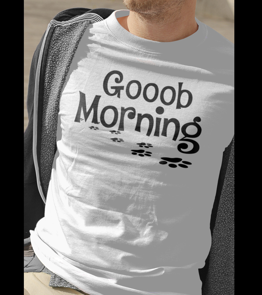 Gooob Morning Paw Prints T-Shirt