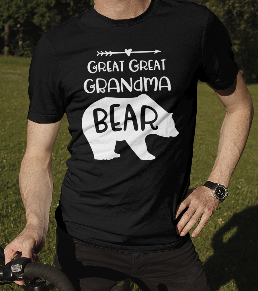 Great Great Grandma Bear Arrow Heart T-Shirt