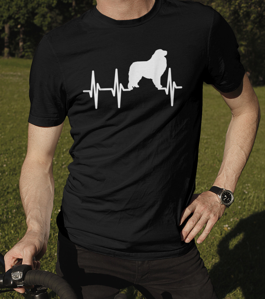 Great Pyrenees Heartbeat Dog Pet EKG Line T-Shirt