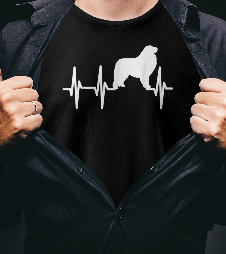 Great Pyrenees Heartbeat Dog Pet EKG Line T-Shirt