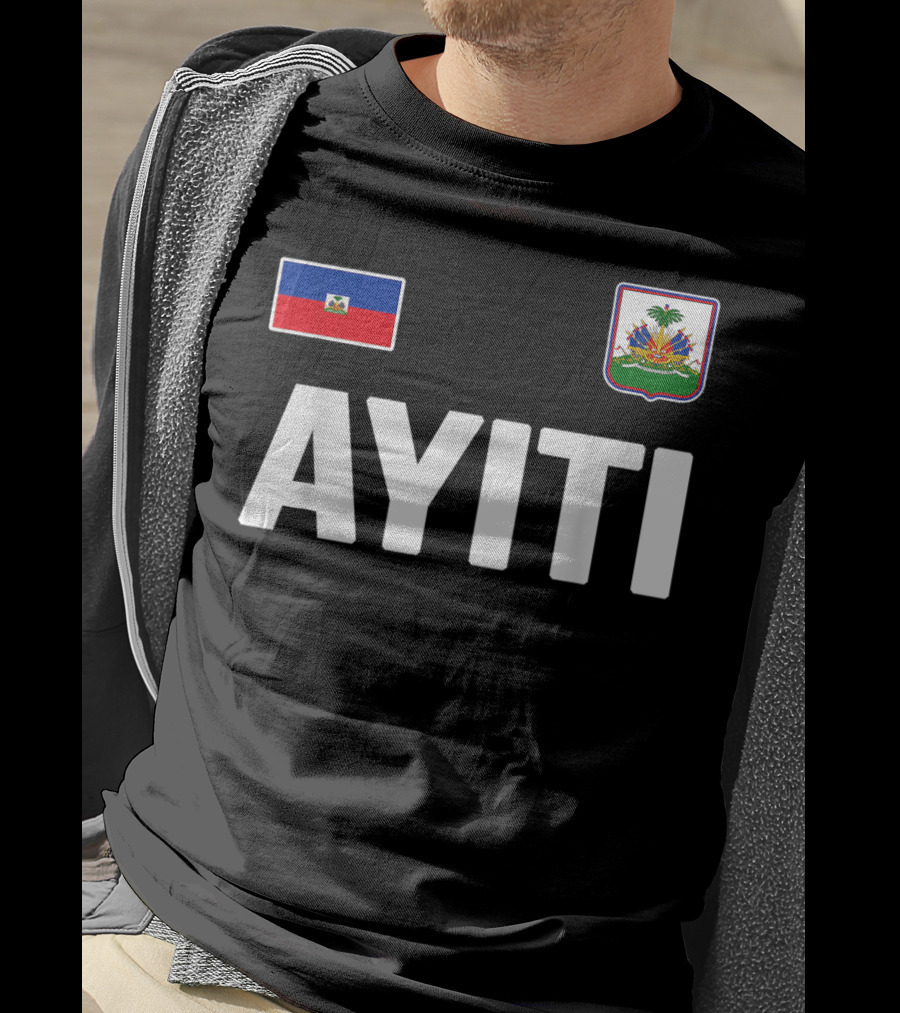 Ayiti Haiti Flag Souvenir Love Zoe Haitian Heritage T-Shirt