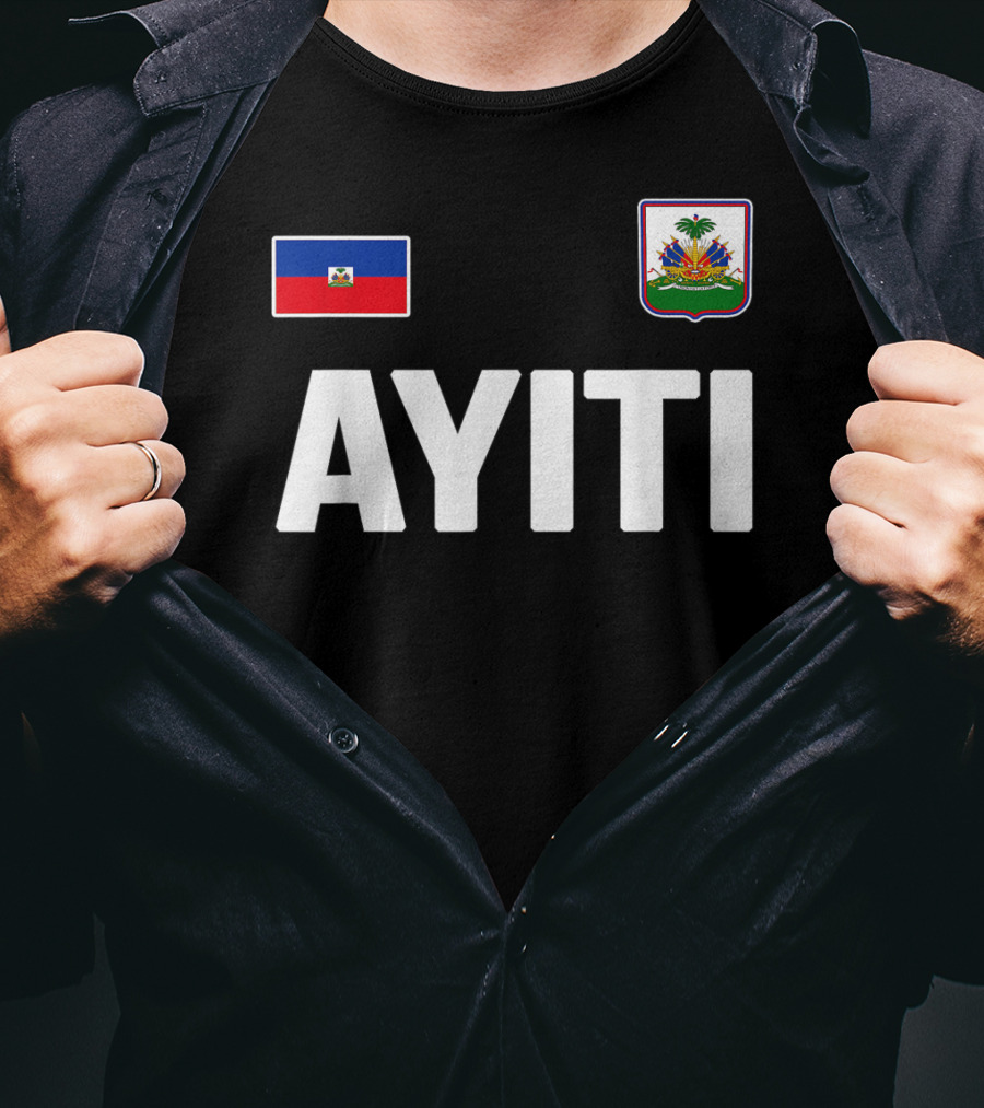 Ayiti Haiti Flag Souvenir Love Zoe Haitian Heritage T-Shirt