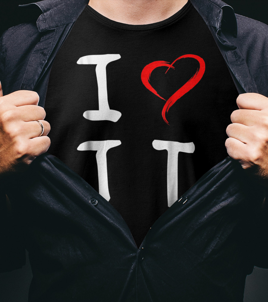 I Love JT Heart Funny JT T-Shirt