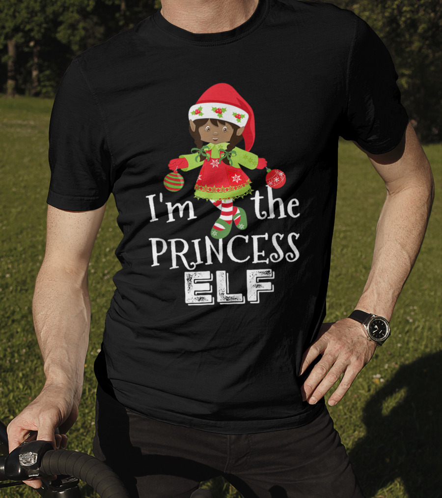 I'm The Princess Elf African American Holiday Festive Cheer T-Shirt