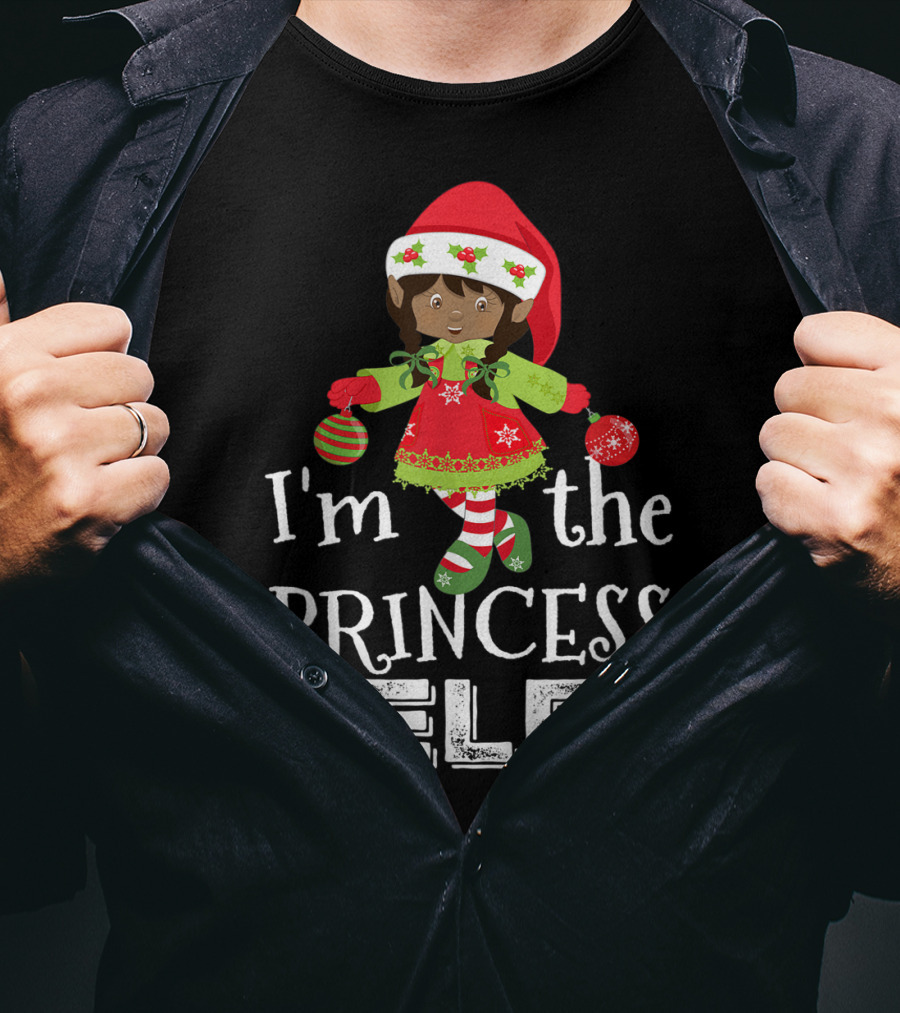 I'm The Princess Elf African American Holiday Festive Cheer T-Shirt