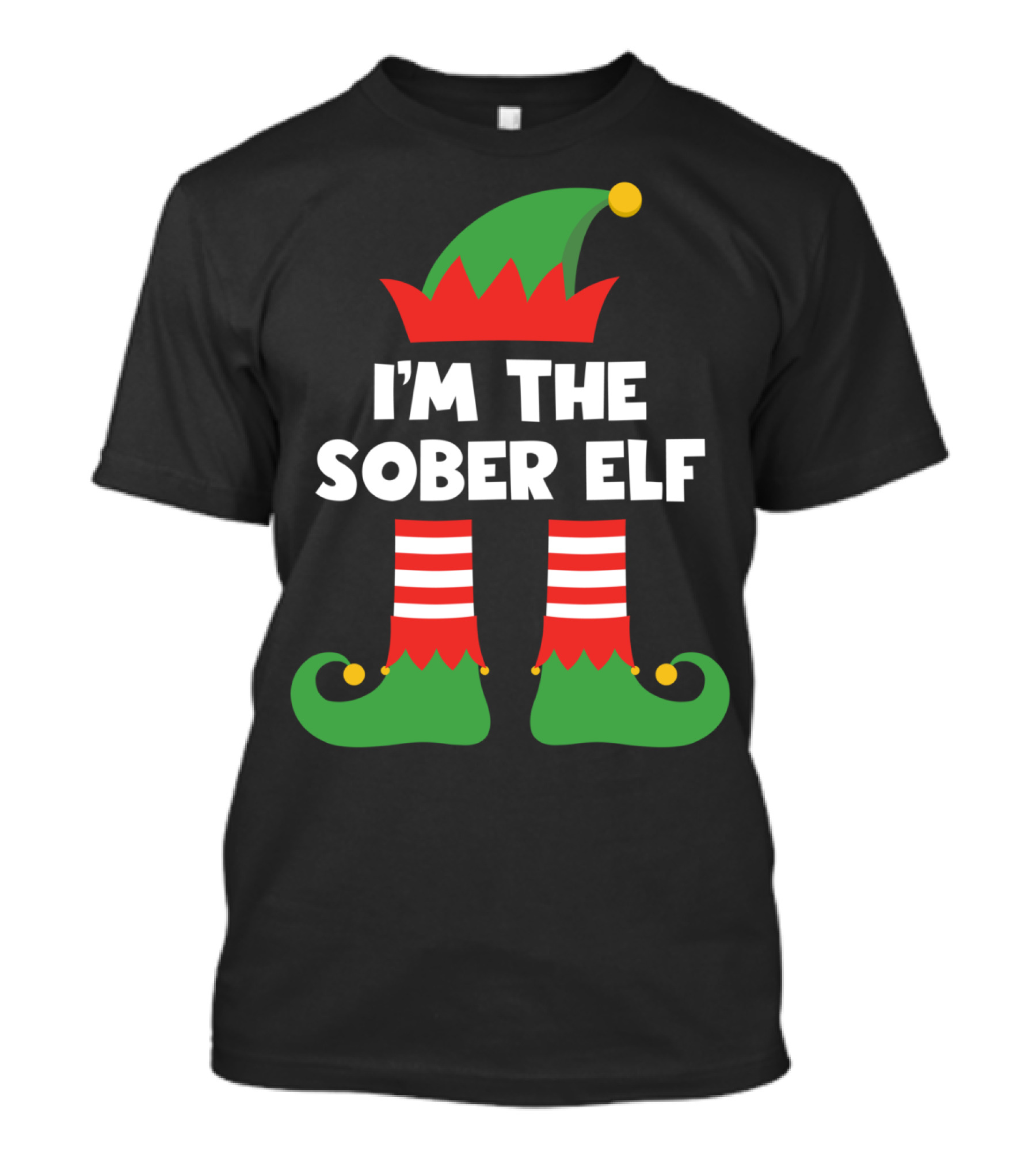 I'm The Sober Elf Xmas Festive Humor T-Shirt