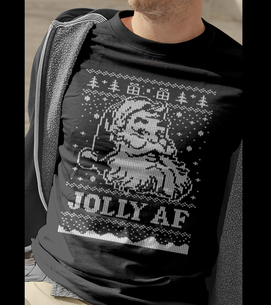Jolly AF Santa Christmas T-Shirt