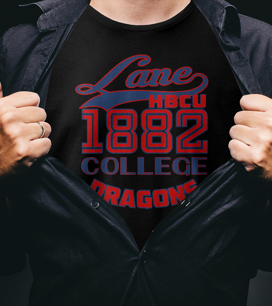 Lane HBCU 1882 College Dragons T-Shirt