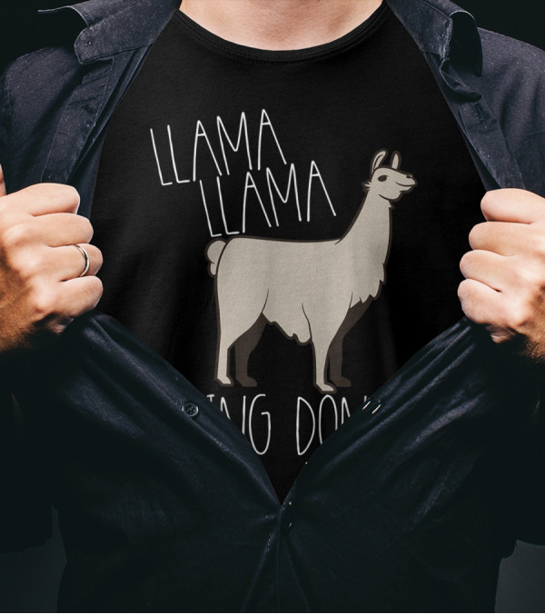 Llama Llama Ding Dong Funny Alpaca T-Shirt