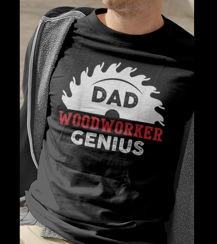 Dad Woodworker Genius Saw Blade T-Shirt
