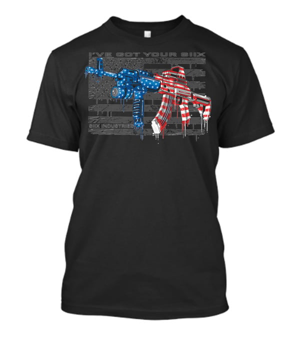I've Got Your Six Industries American Flag Rifle T-Shirt