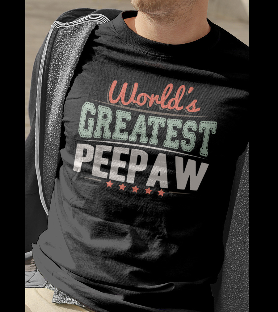 World's Greatest Peepaw Grandpa T-Shirt