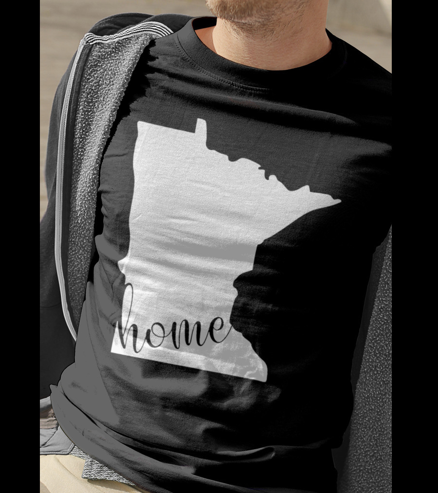 Minnesota Home State Map T-Shirt