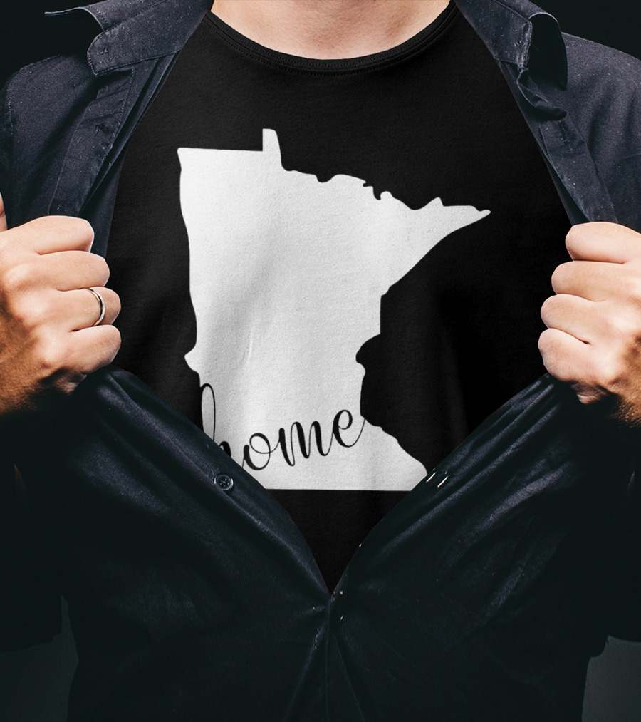 Minnesota Home State Map T-Shirt