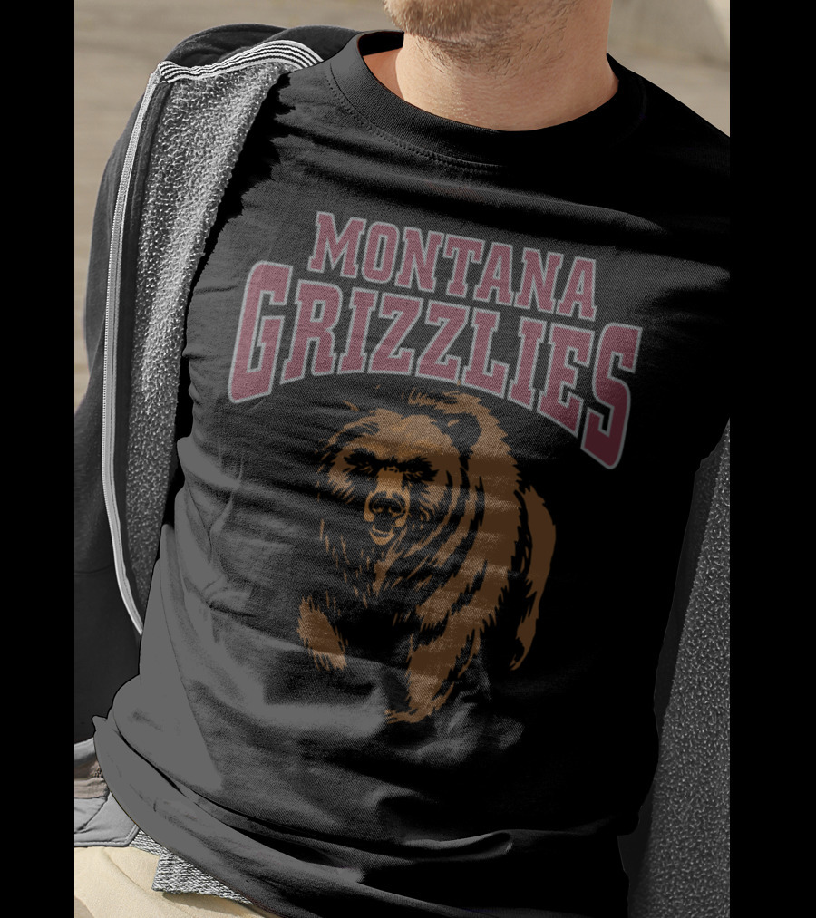 Montana Grizzlies NCAA Women's Griz Bear T-Shirt
