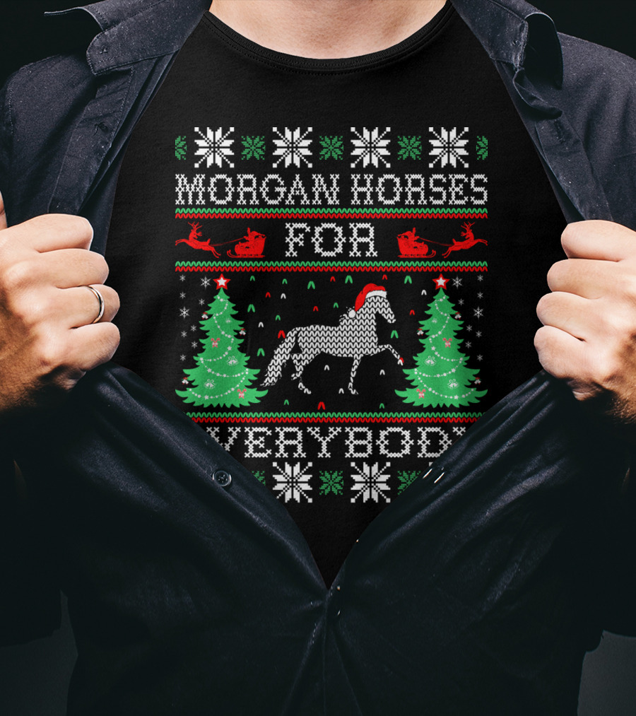Morgan Horses For Everybody Christmas T-Shirt