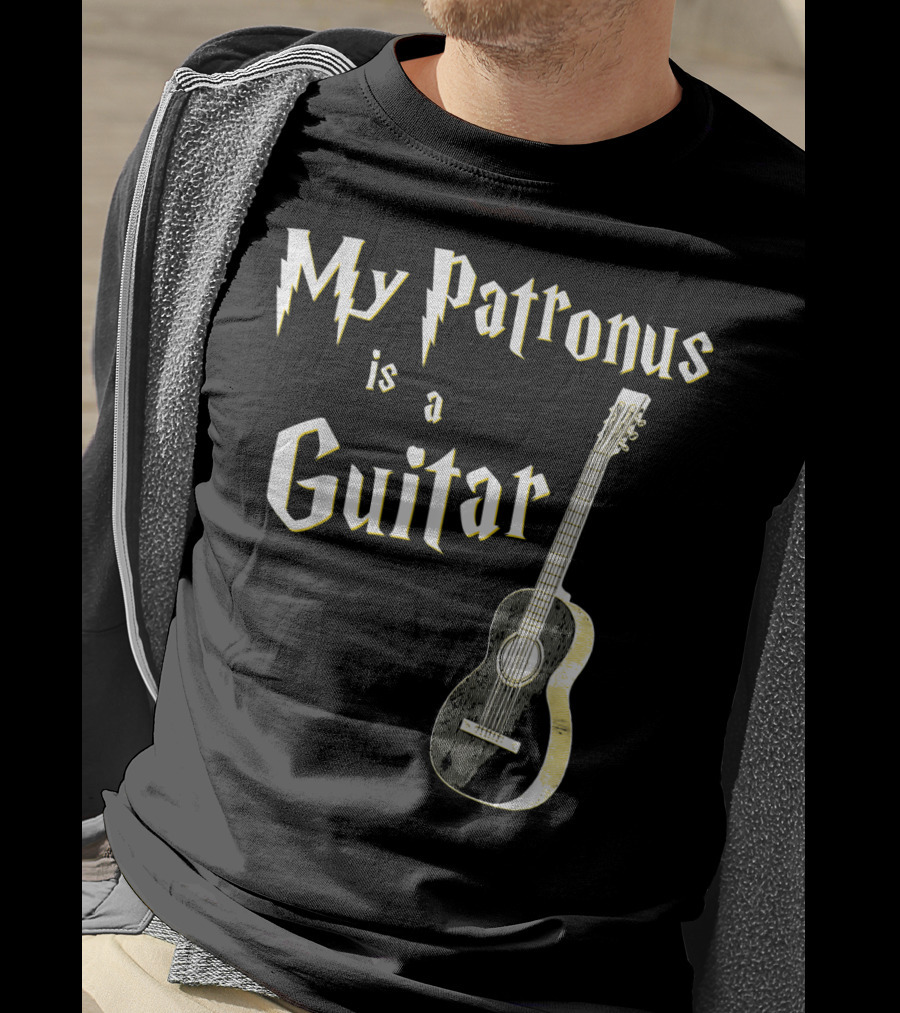 My Patronus Is A Guitar Harry Fan T-Shirt