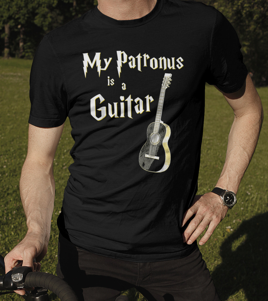 My Patronus Is A Guitar Harry Fan T-Shirt