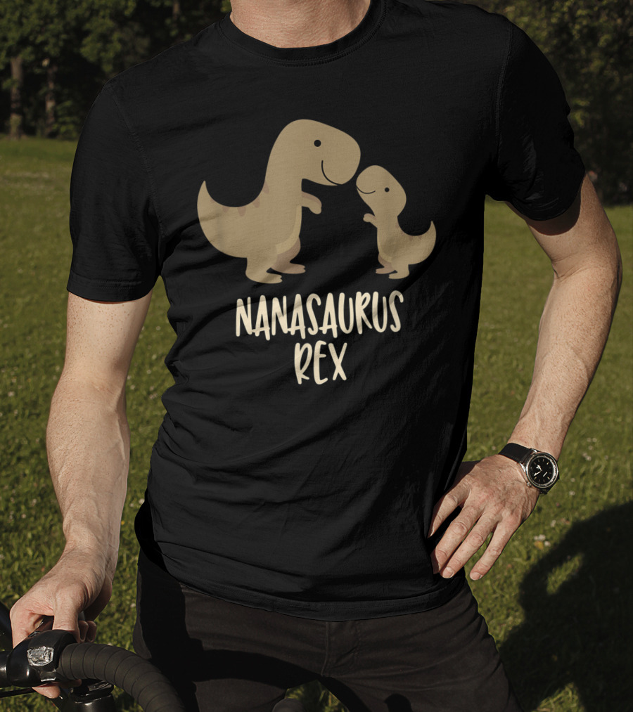 Nanasaurus Rex Cute Nana Saurus Rex Family Dinosaur T-Shirt