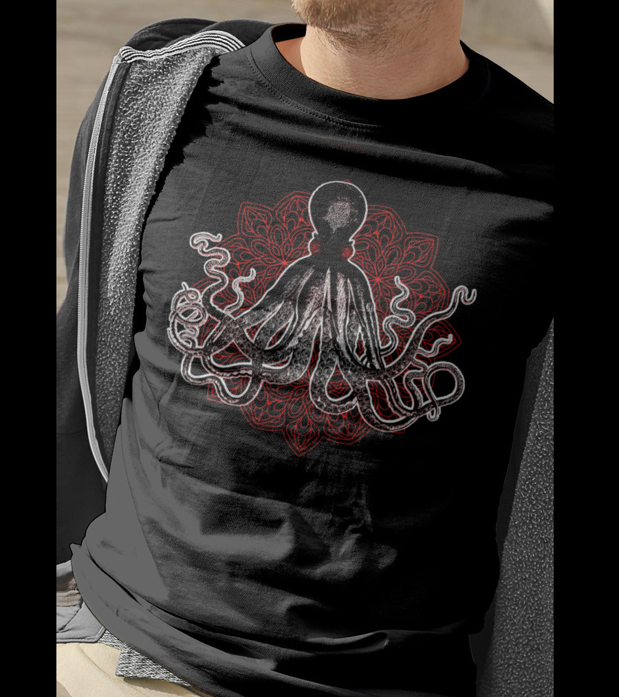 Octopus Mandala Cute Sea Creature Marine Lover T-Shirt