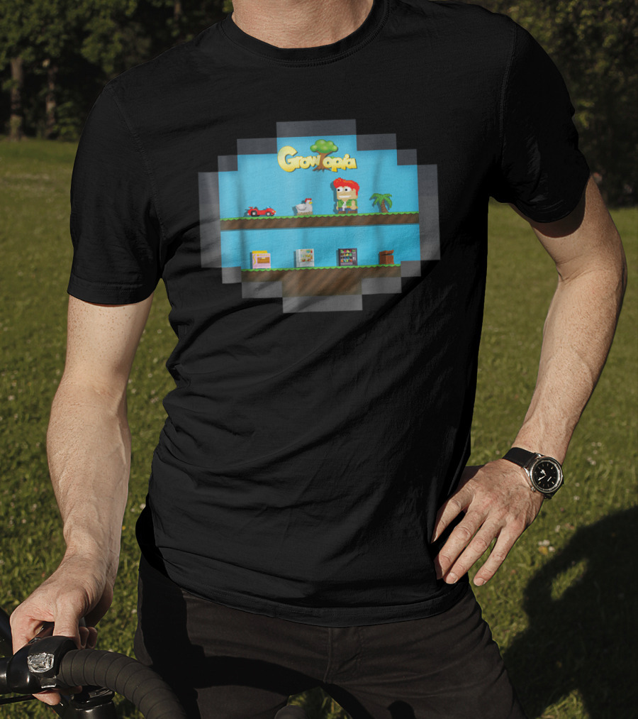 Growtopia Merchandise Into The Game Pixel Art Character And Icons T-Shirt