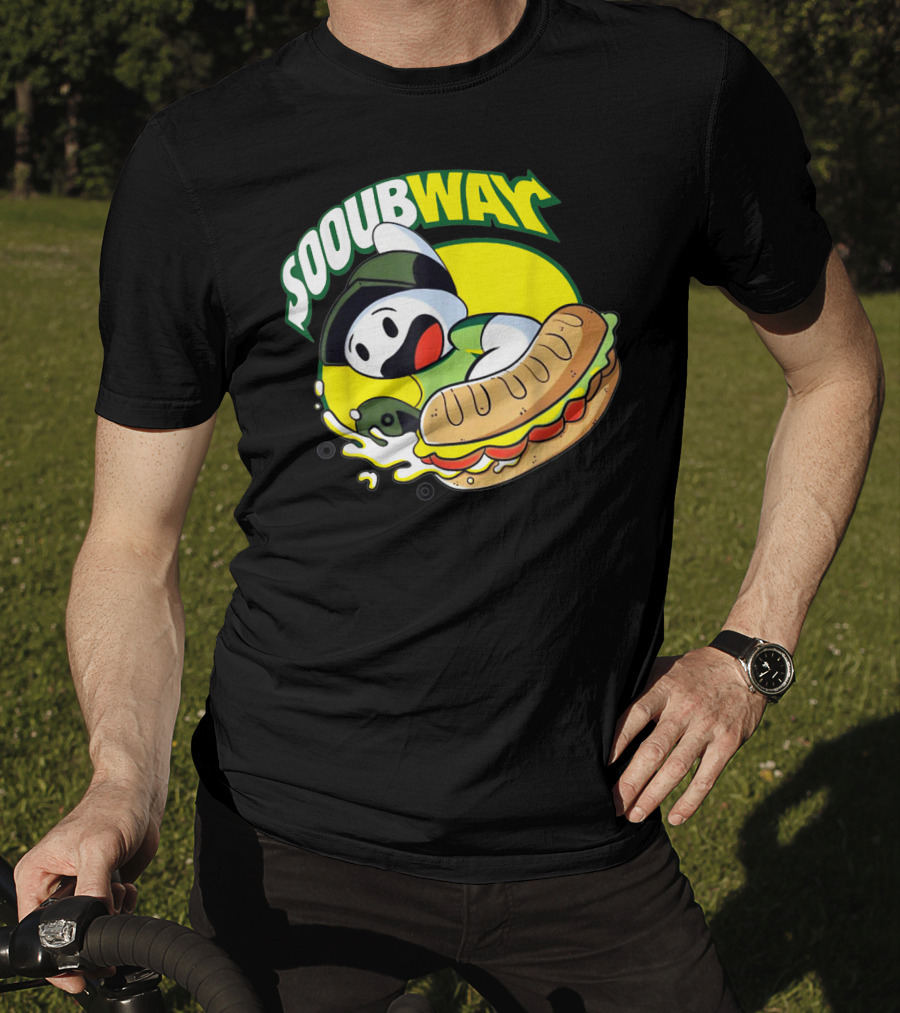 SOOUBWAY Funny Odd Ghost Sandwich Burst T-Shirt