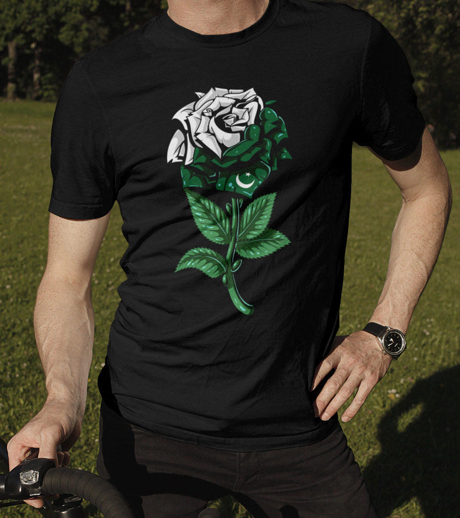 Pakistan Flag Rose T-Shirt