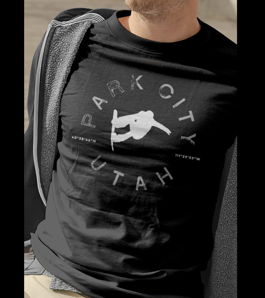 Park City Utah Snowboarding Coordinates T-Shirt
