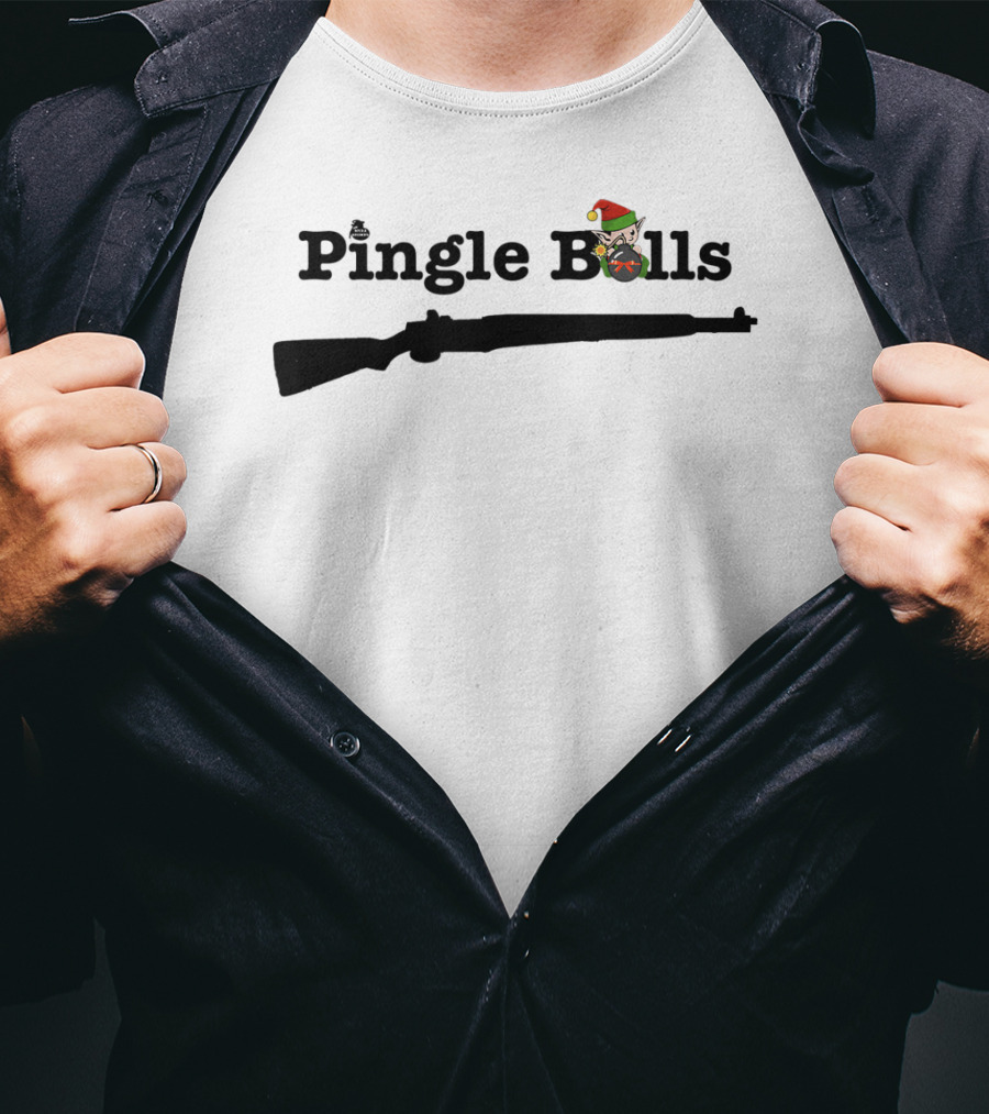 Pingle Bells M1 Garand Christmas Elf T-Shirt