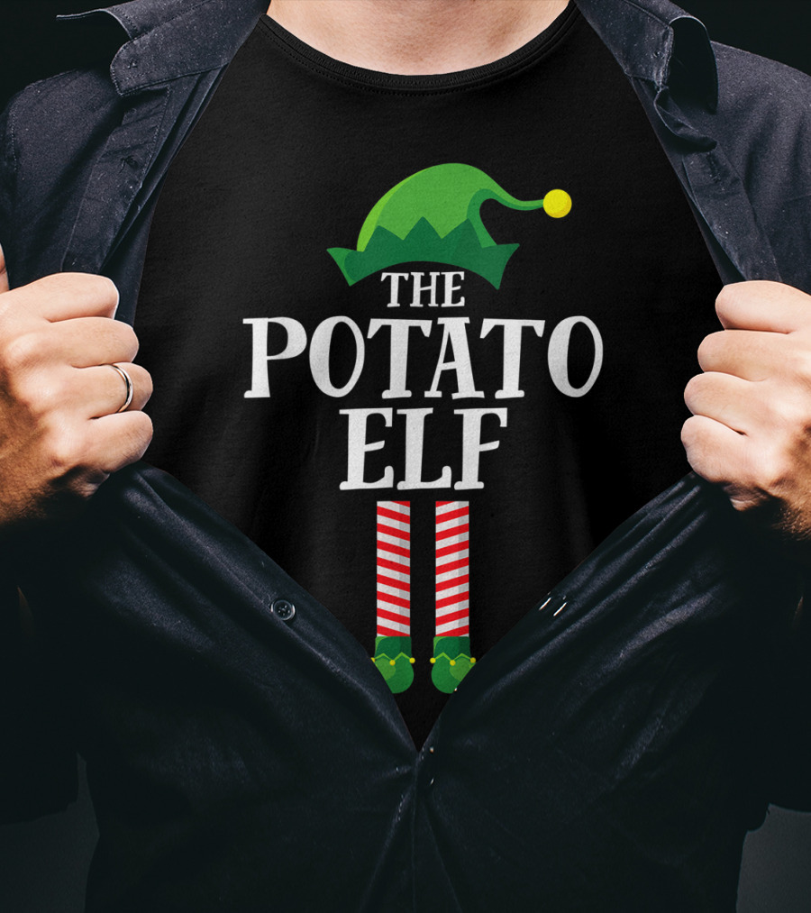 The Potato Elf Matching Family Group Christmas Costume T-Shirt