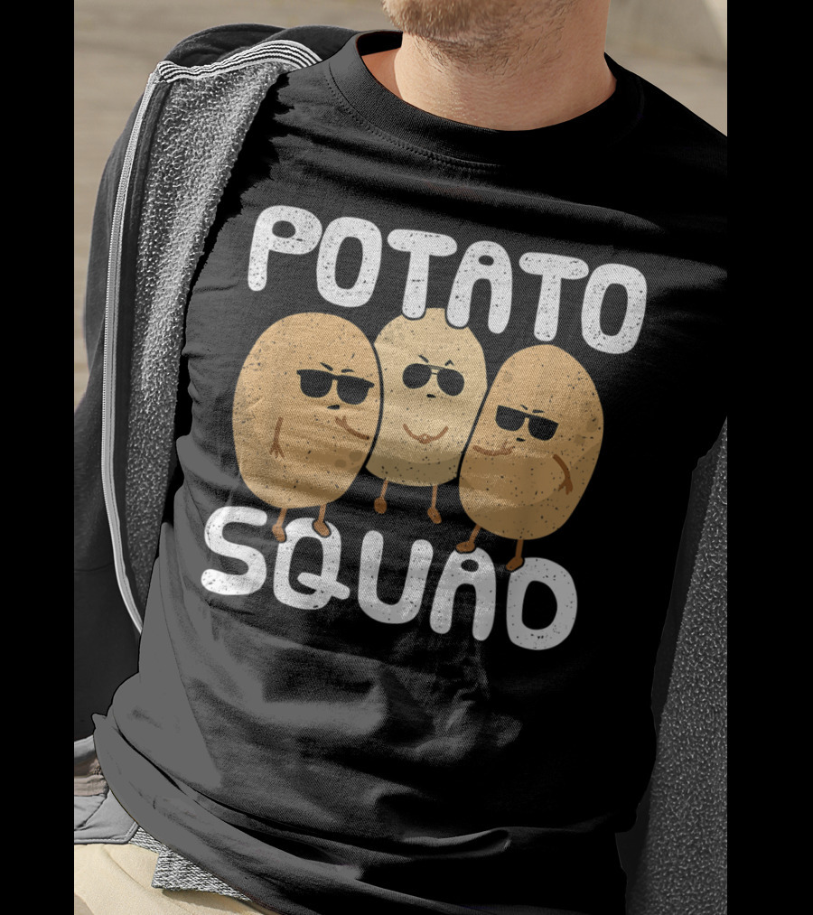 Potato Squad Cool Funny Sunglasses Veggie Trio T-Shirt