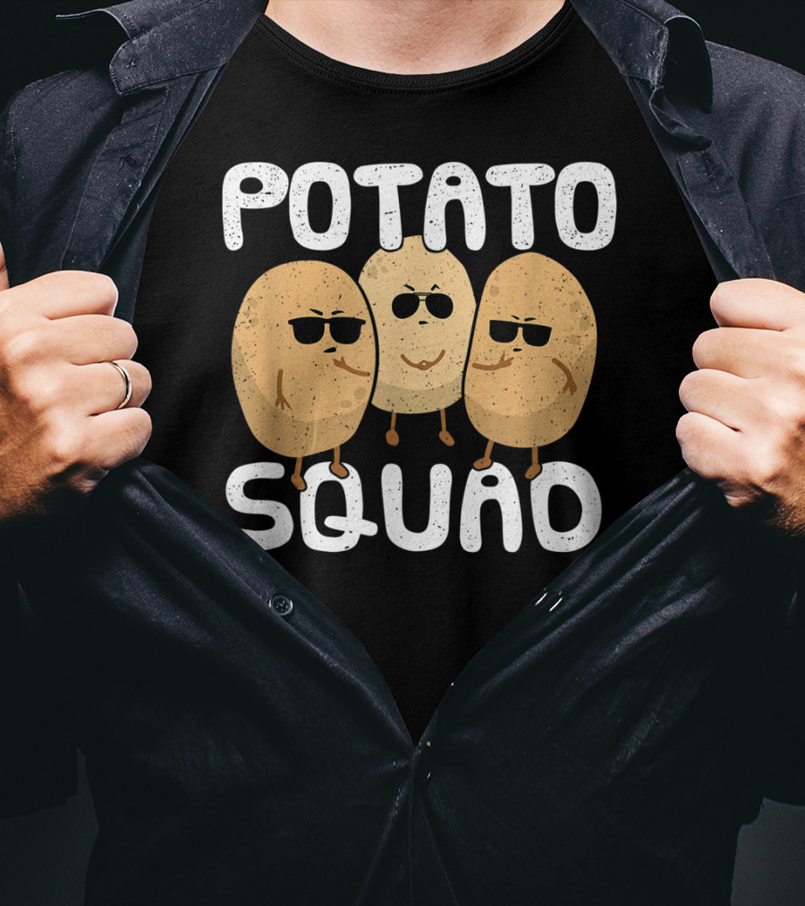 Potato Squad Cool Funny Sunglasses Veggie Trio T-Shirt