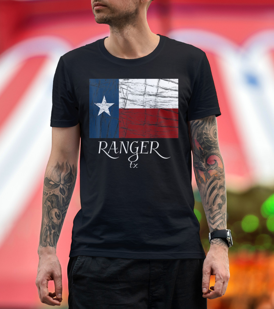 Ranger TX Texas Flag State City T-Shirt