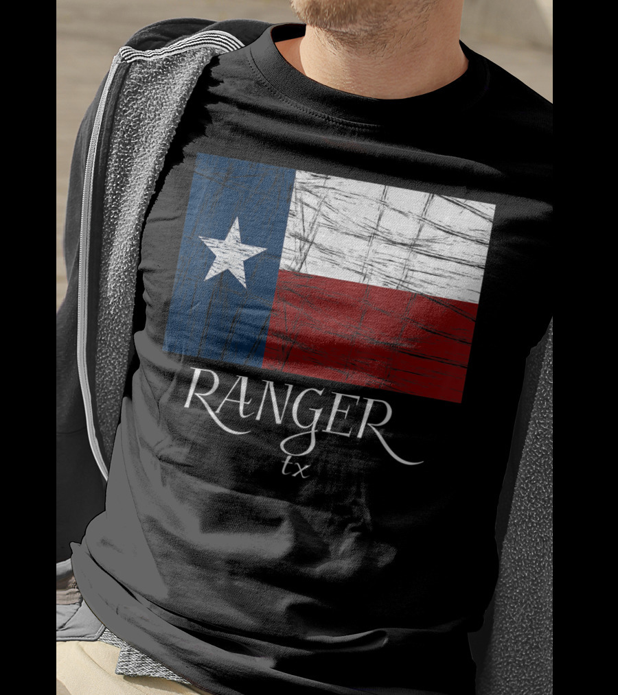 Ranger TX Texas Flag State City T-Shirt