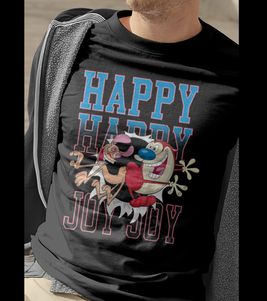 Ren And Stimpy Happy Happy Joy Joy T-Shirt
