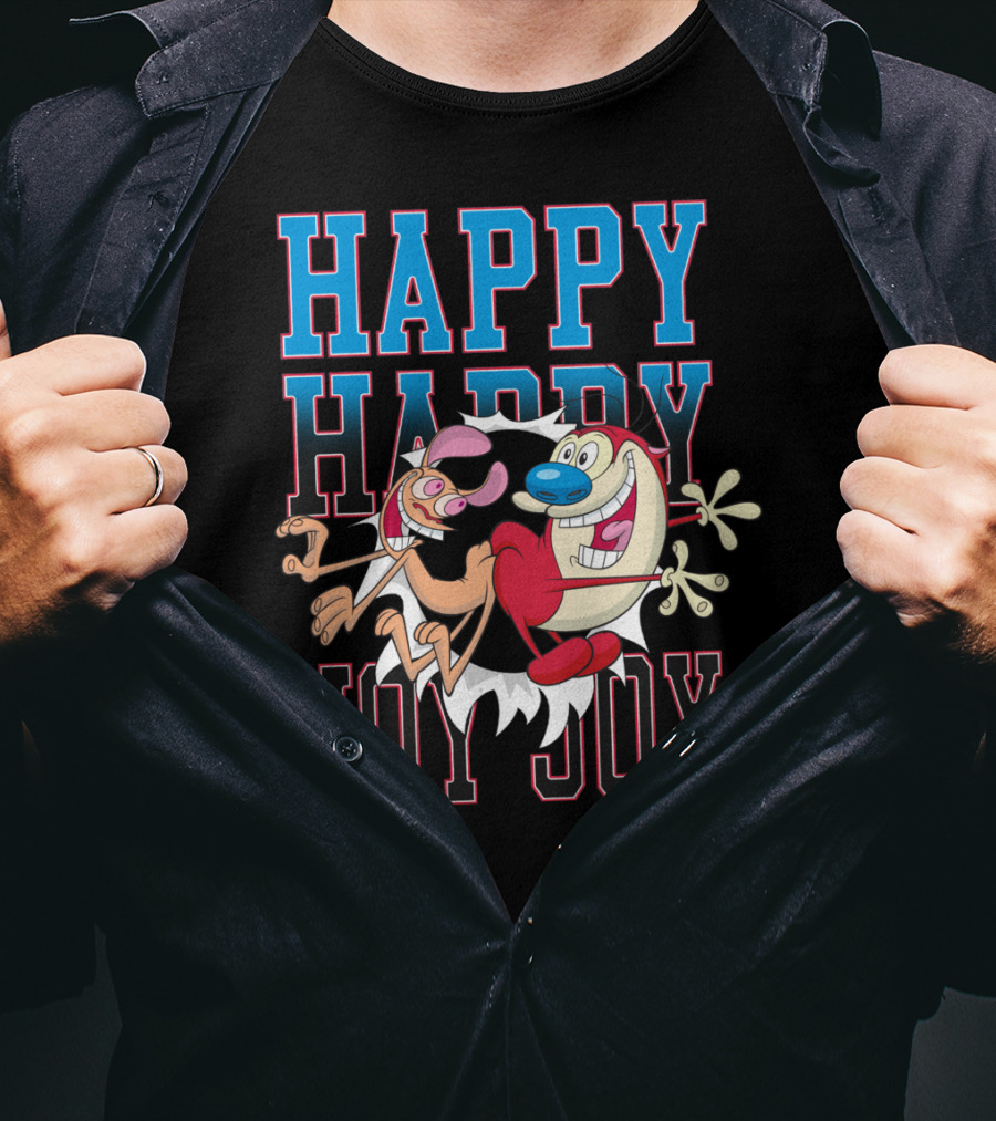 Ren And Stimpy Happy Happy Joy Joy T-Shirt