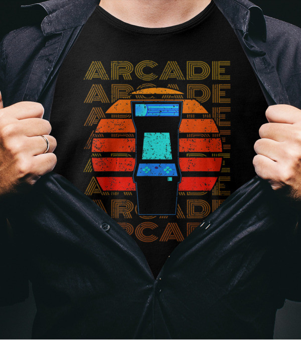 Arcade Retro 80s Video Game Player Gamer T-Shirt