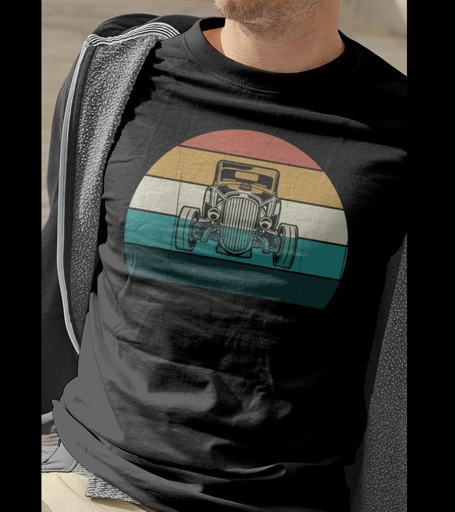 Vintage Retro Hotrod Car Classic Muscle Auto T-Shirt