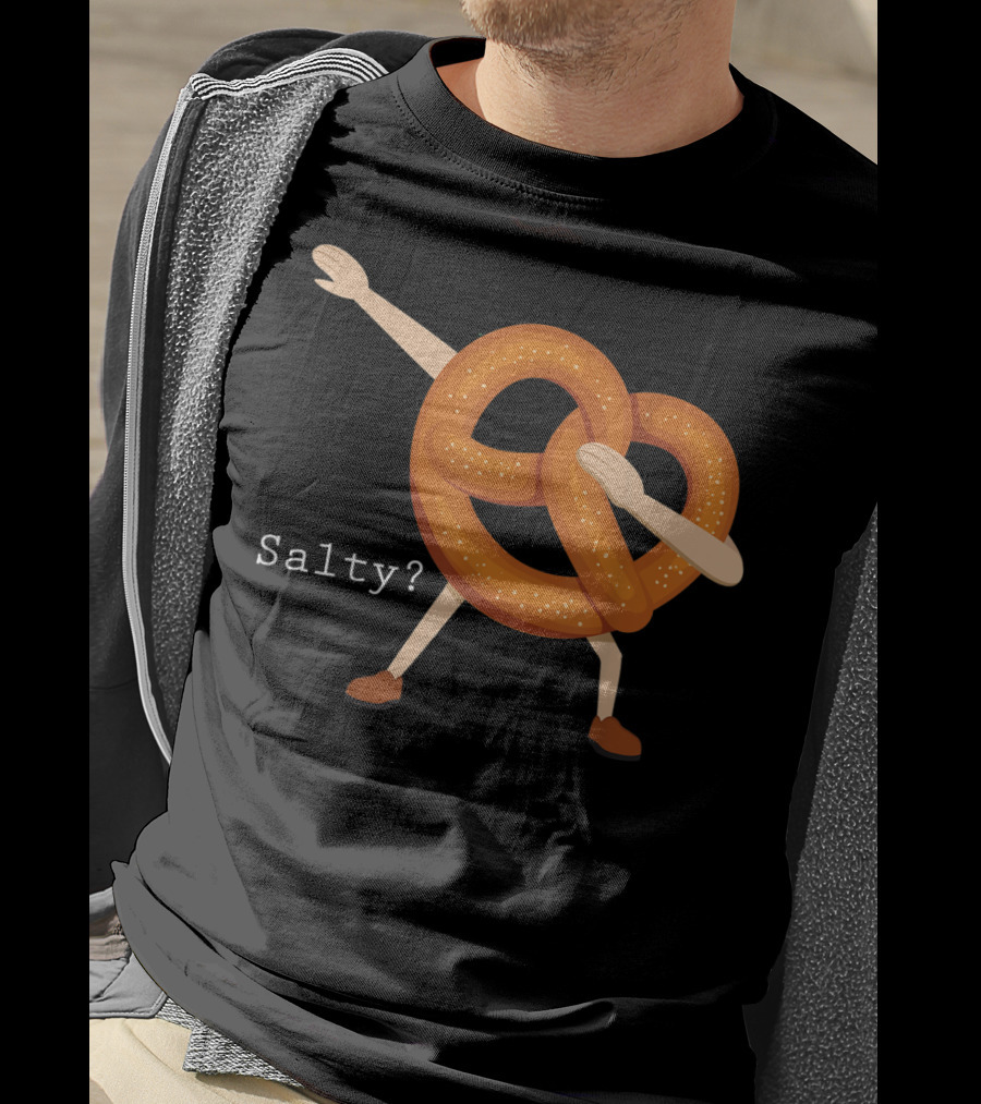 Salty Dabbing Pretzel Funny Foodie Baker T-Shirt