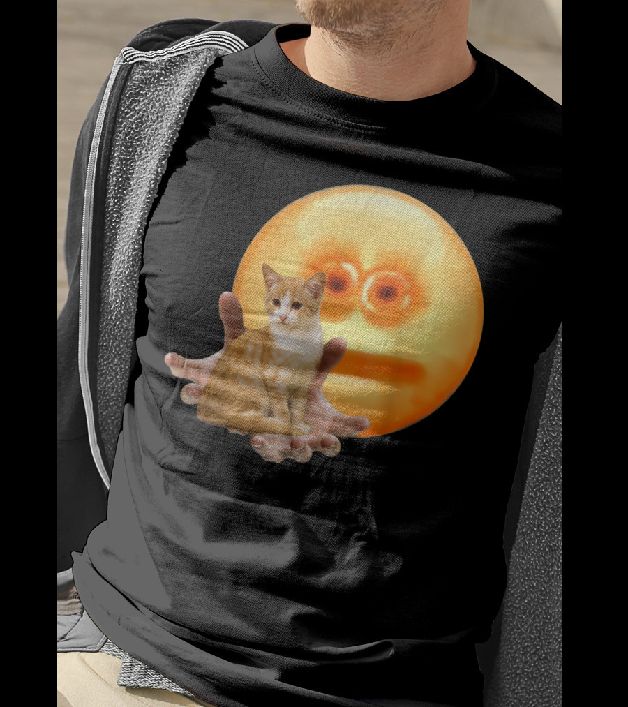 Screen Reaching Emoji Cat Meme Dank T-Shirt