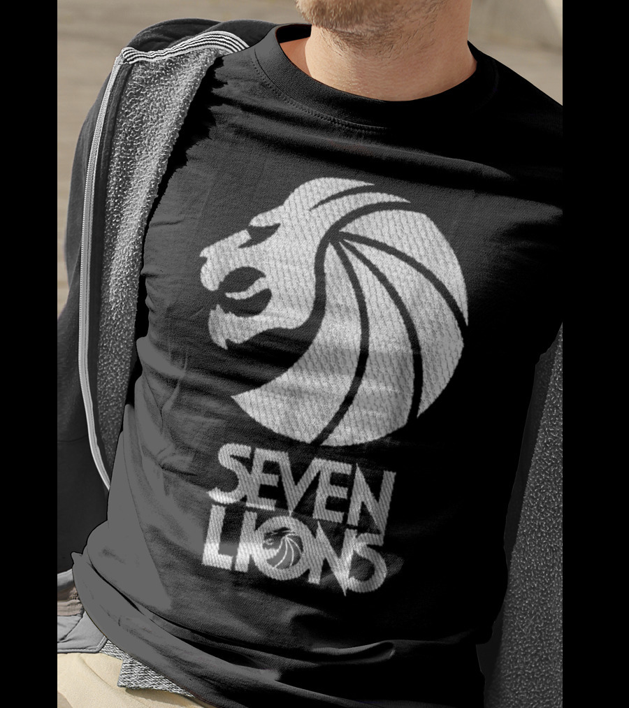 Seven Lions Iconic Logo Lion Head T-Shirt