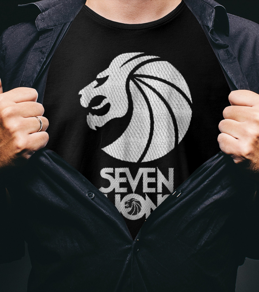 Seven Lions Iconic Logo Lion Head T-Shirt