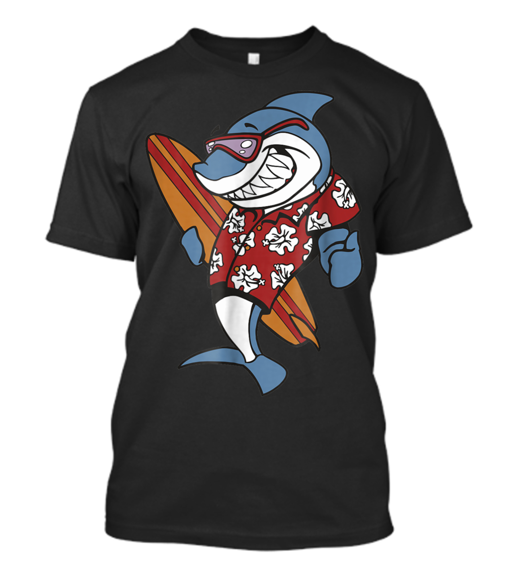 Shark Surf Hawaiian Surfing T-Shirt