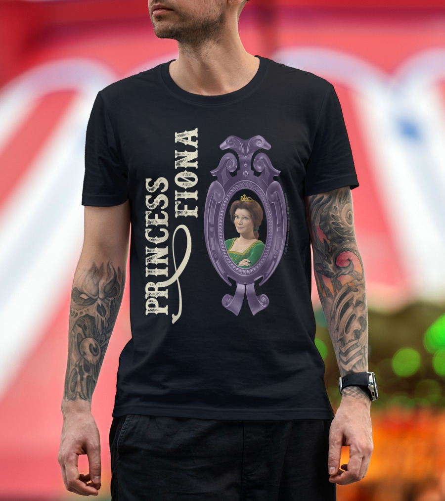 Shrek Princess Fiona in Purple Mirror Reflection T-Shirt