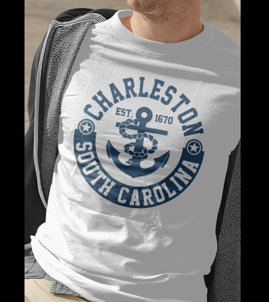 Charleston South Carolina Est. 1670 Anchor T-Shirt